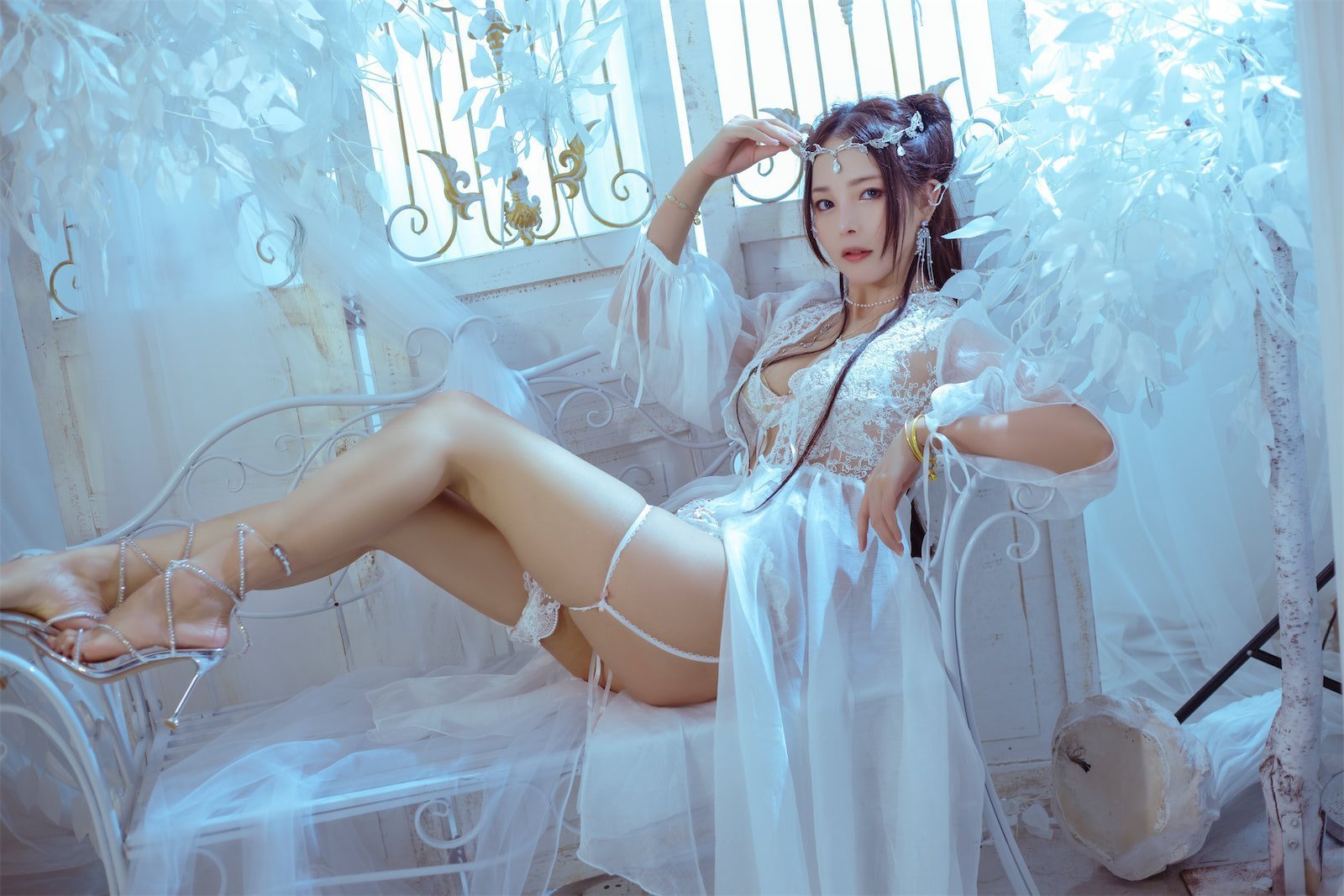 苏嫣嫣阿姨 精灵婚纱