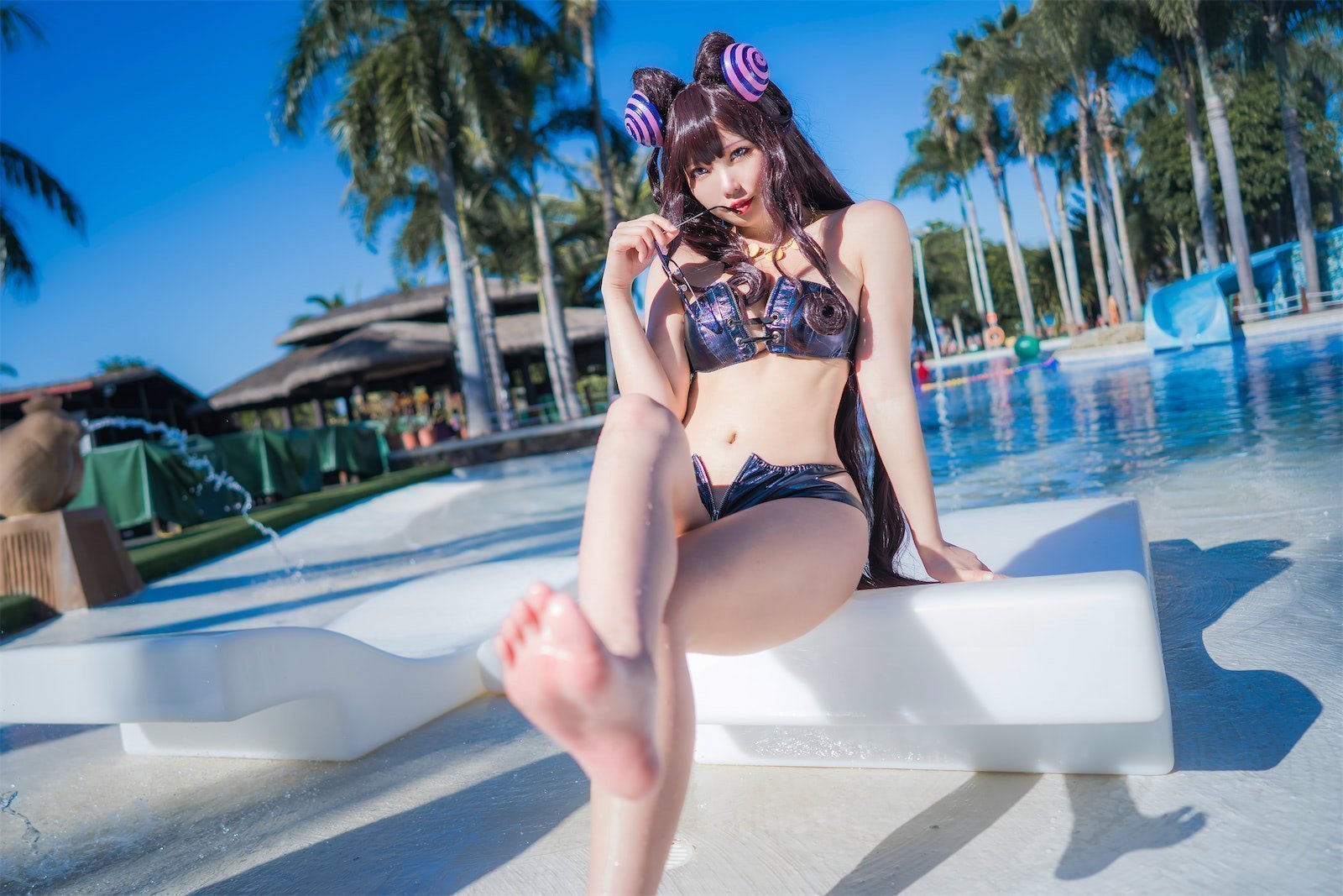 墨玉M 紫式部泳装