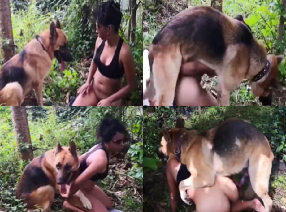 少女小树林强行跟狗狗交配真变态把狗狗都榨干了